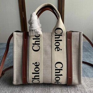 🌹Chloe Medium Woody Canvas Tote